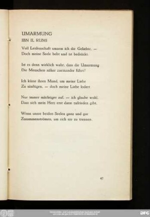 Umarmung Ibn Il Rumi