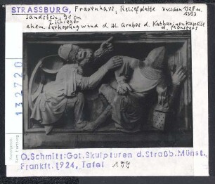 Straßburg, Museum Frauenhaus, Fragment des Hl. Grabes aus der Katharinenkapelle, Wächter am Grab