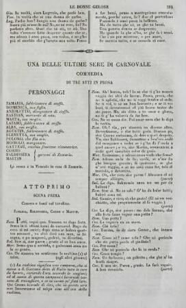 Una delle ultime Sere di Carnovale