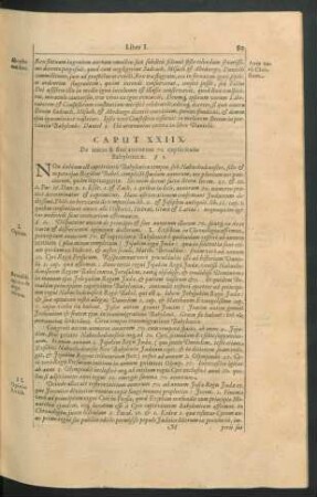 Caput XXIIX. De initio & fine annorum 70. captivitatis Babylonicae.