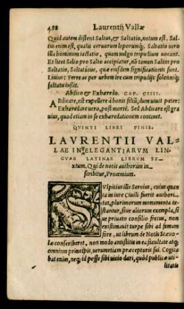 Laurentii Vallae In Elegantiarum Linguae Latinae Librum Sextum ...
