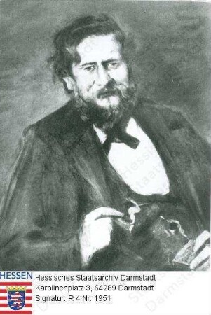 Rumpf, Friedrich (1856-1927) / Porträt, sitzend und rauchend, Halbfigur