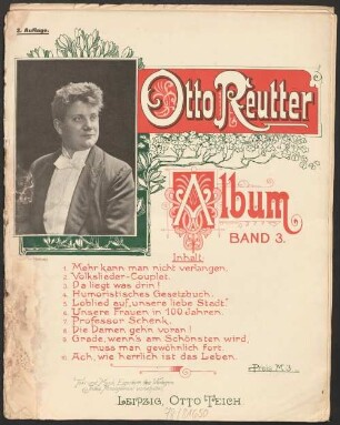 Otto Reutter-Album. 3, Mehr kann man nicht verlangen