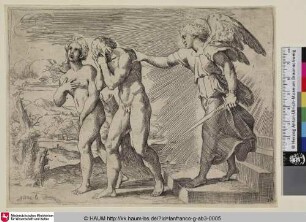 [Adam et Eve chassés du paradis terrestre; Vetreibung aus dem Paradies]