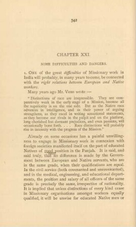 Chapter XXI. Some difficulties and dangers