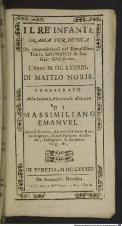 Il rè infante