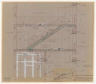 Technische Universität Berlin Elektrotechnische Institute, 2. Bauabschnitt: Treppenschnitt Schalplan 1:20