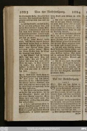 Von der Rechtfertigung.