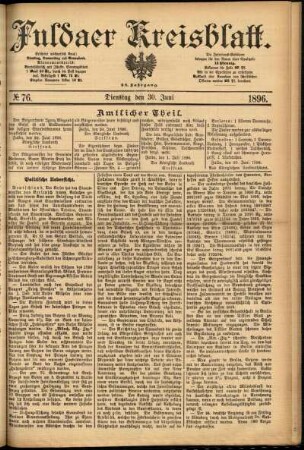 Ausgabe vom Dienstag, den 30. Juni 1896.