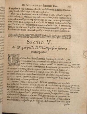 Sectio V. An, & quo pacto DEUS cognoscat futura contingentia.