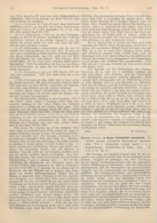 516-517 [Rezension] Calvin, Johannes, Calvini in Novum Testamentum commentari. Vol. I