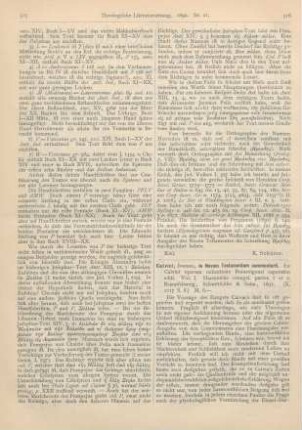 516-517 [Rezension] Calvin, Johannes, Calvini in Novum Testamentum commentari. Vol. I