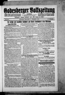 Godesberger Volkszeitung. 1913-1933