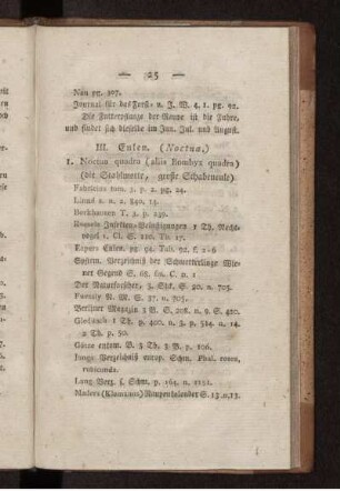 III. Eulen. (Noctua.)