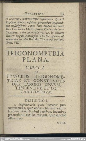 [III.] Trigonometria Plana