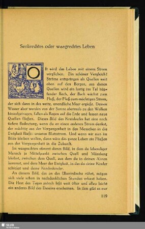 Senkrechtes oder waagrechtes Leben