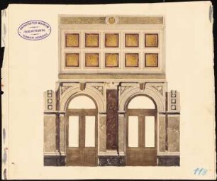 Neues Theater (Oper), Frankfurt/Main: Wanddetail