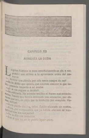 Capítulo XII - Aumenta la duda