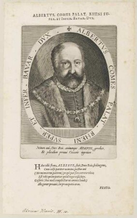 Bildnis des Albertvs, Svper et Infer. Bavar. Dvx