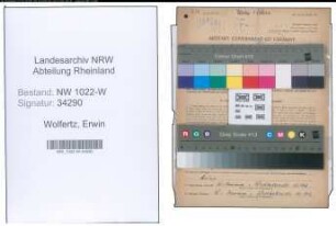 Entnazifizierung Erwin Wolfertz , geb. 02.02.1905 (Fahrer)
