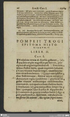 Pompeii Trogi Epitoma Historiarum. Liber II.