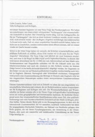 Editorial