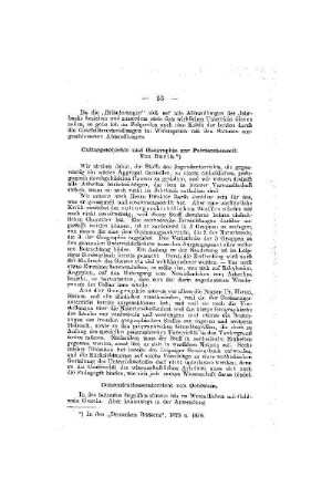 Culturgeschichte und Geographie zur Patriarchenzeit