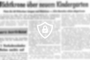 Richtkrone über neuem Kindergarten