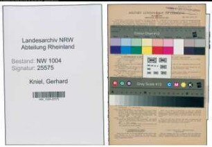 Entnazifizierung Gerhard Kniel , geb. 23.04.1922 (Kaufm.Angestellter)