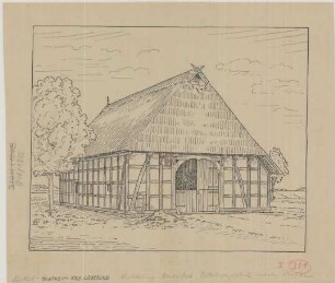 Blasheim (Kreis Lübbecke): Hof [Hope-Eickel]. [Wirtschaftsgebäude] (Schaubild)