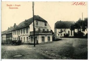 Sayda. Hauptstraße - Hotel goldner Stern