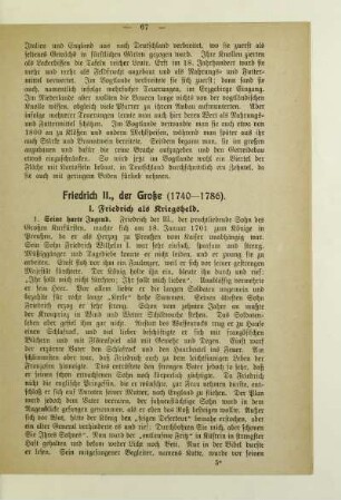 Friedrich II., der Große (1740-1786)