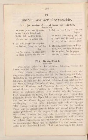 VI. Bilder aus der Geographie