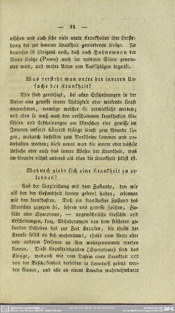 Wodurch giebt sich eine Krankheit zu erkennen?