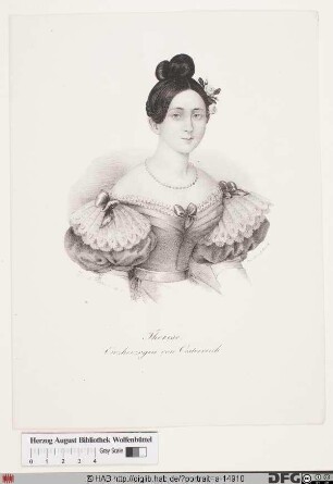 Bildnis Maria Theresia, Königin von Neapel-Sizilien, geb. Erzherzogin von Österreich