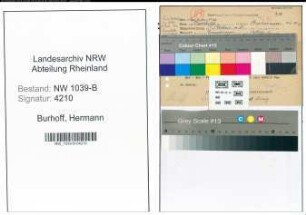 Entnazifizierung Hermann Burhoff , geb. 00.00.0000 (Rektor)