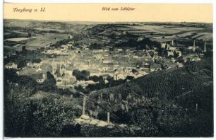 Freyburg an der Unstrut. Blick vom Schlüfter auf Freyburg