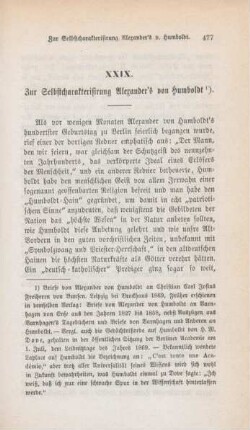477-492 Zur Selbstcharakterisierung Alexander's von Humboldt