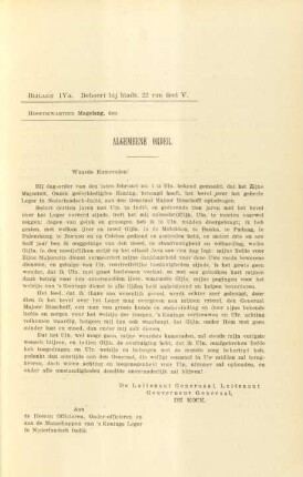 Bijlage IVa. Algemeene order