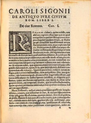 Caroli Sigonii De Antiqvo Ivre Civivm Romanorvm Libri Dvo : Ad Pium IIII Pont. Max., index auctorum et rerum