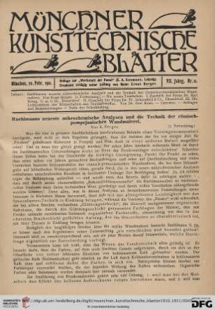 7: Raehlmanns neueste mikrochemische Analysen und die Technik der römisch-pompejanischen Wandmalerei, [2]