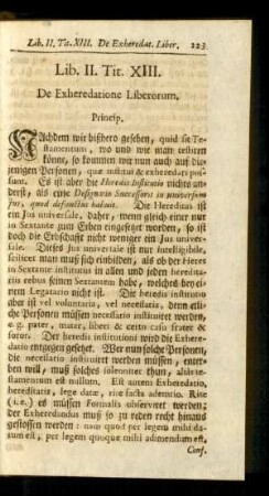 Tit. XIII. De Exheredatione Liberorum.