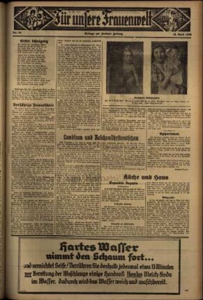Zweite Ausgabe vom Dienstag, den 21. April 1936.