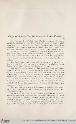 4: Einige unbekannte Familiennamen berühmter Künstler