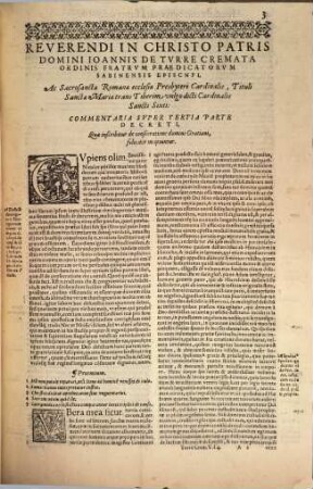 Ioannis A Turrecremata ... In Tractatum De Consecratione Doctissimi Commentarii : Accessit praeterea Index locupletissimus. 4