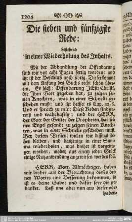 Die sieben und fünfzigste Rede