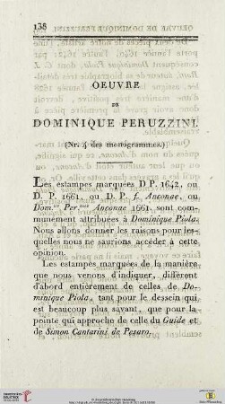 Oeuvre de Dominique Peruzzini