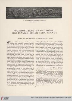 Wohnungskultur und Möbel der italienischen Renaissance