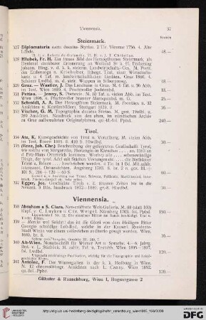 Viennensia (Nr. 338 - 426)