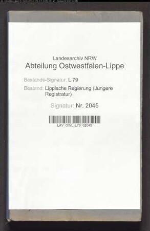 Amtsanwaltschaft Blomberg, Band 2